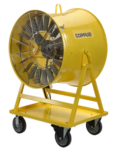 Renta de ventilador industrial Coppus Double-Duty Heat Killer para piso de perforación en Tabasco